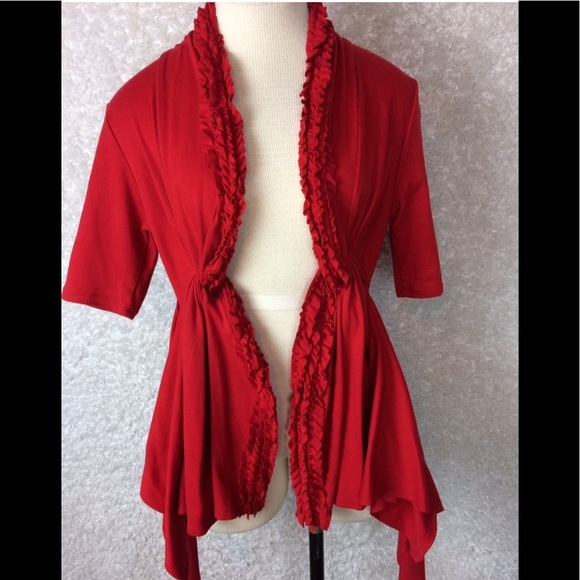 Due Per Due Short Sleeve Knit Jacket - Picture 1 of 7